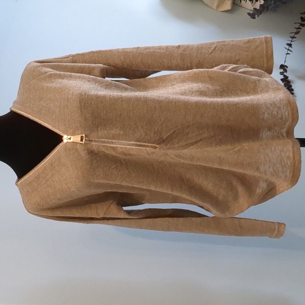 Soft Surroundings Women's Valentina Zip Sweater size Small